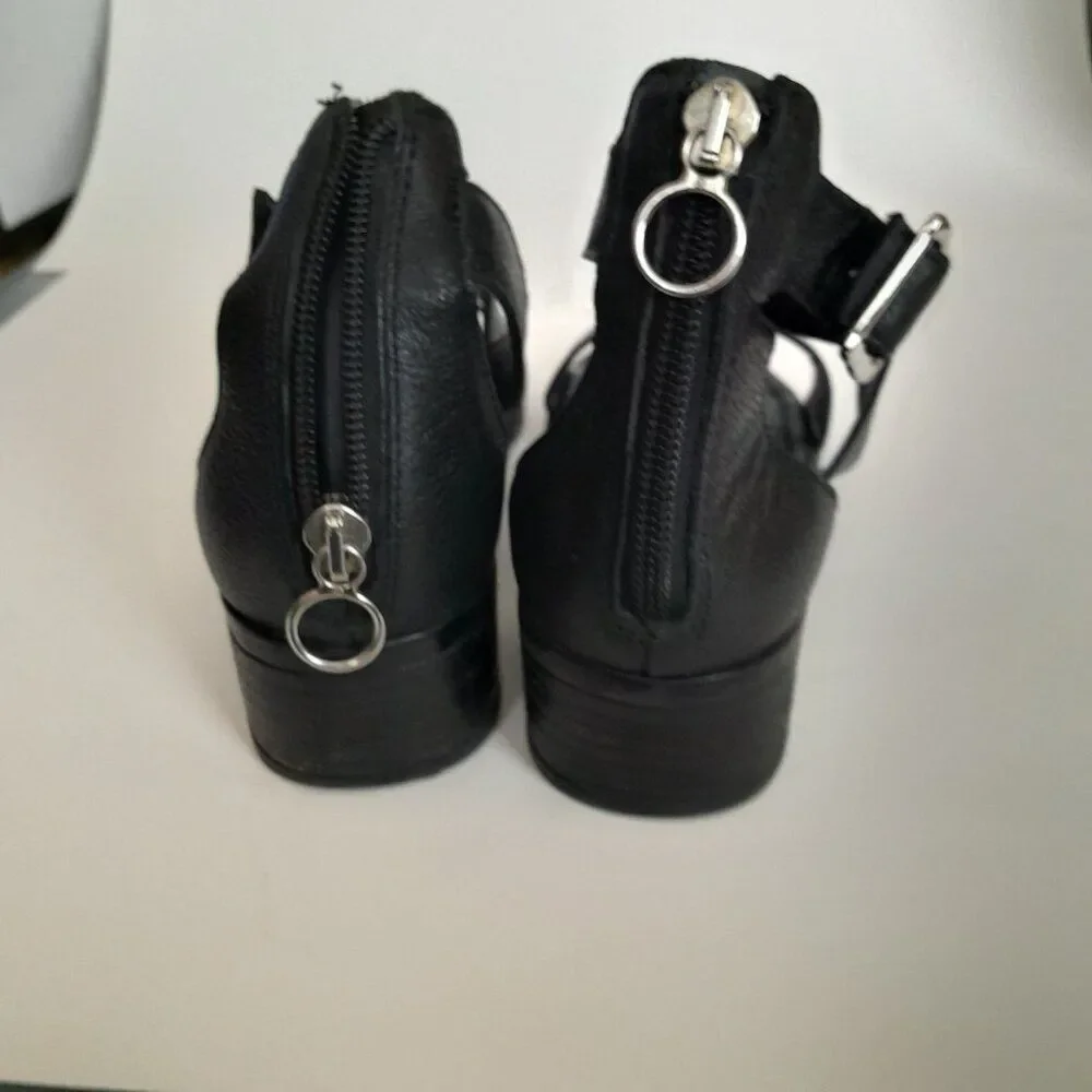 Women Steven Madden Shoes Black Strappy Heel Size 6.5M